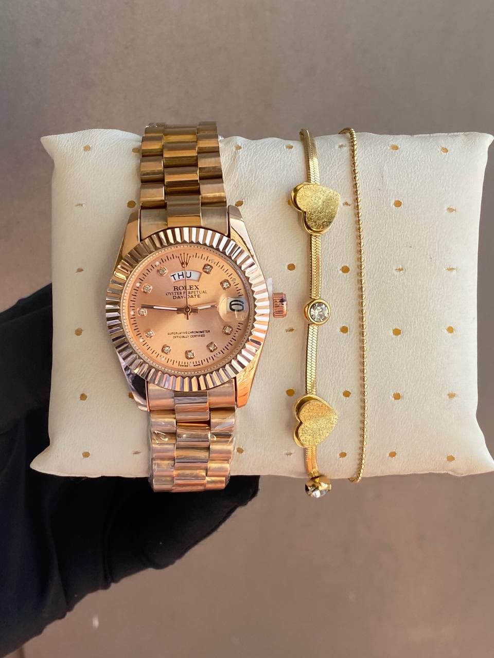 *ROLEX LADIES WATCH x TENNIS/DOUBLE BRACELETS