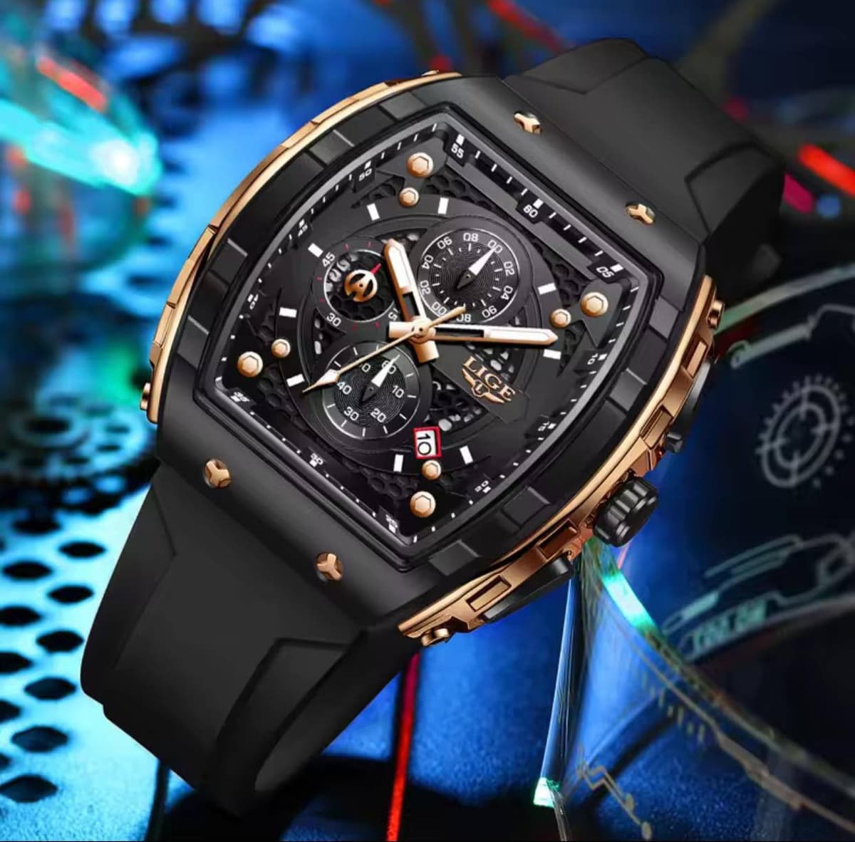 LIGE  CHRONOGRAPH GENTS WATCH  #LG8914